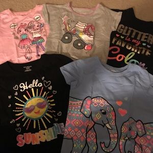 Girls 5T Shortsleeved Shirt Bundle